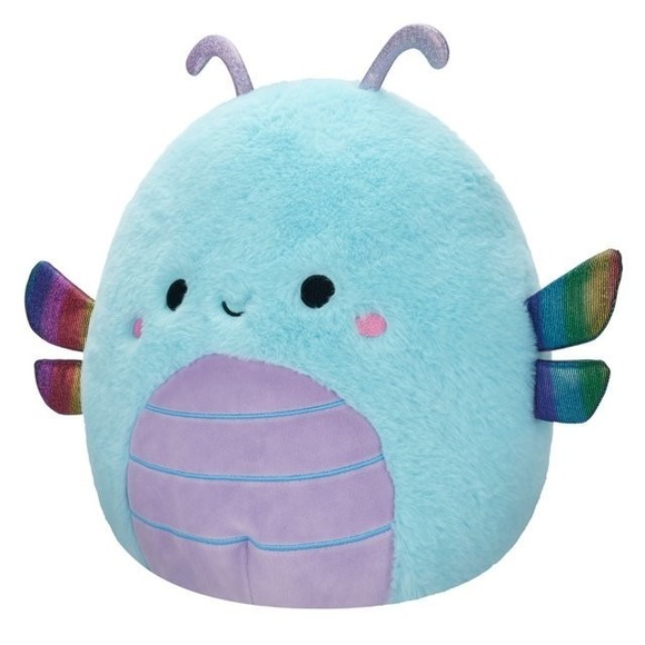 NWT Squishmallows FuzzAMallow Official 12 inch Heather the Teal Dragonfly - Picture 4 of 9